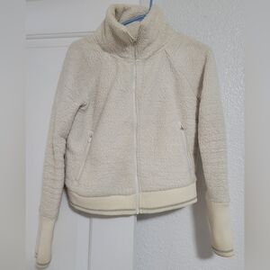 Athleta Off-White Teddy Jacket
